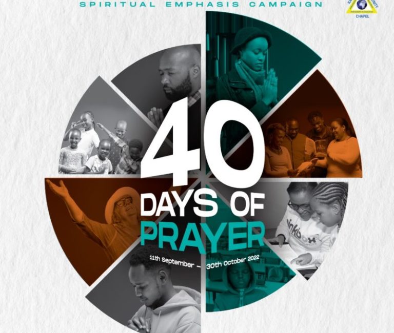 Spiritual Emphasis Campaign – 40 Days of Prayer