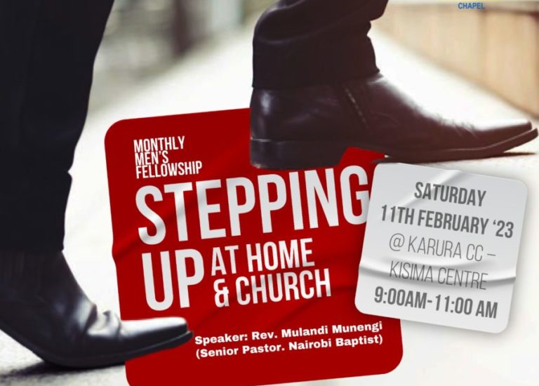Men’s Fellowship: Stepping Up at Home & Church