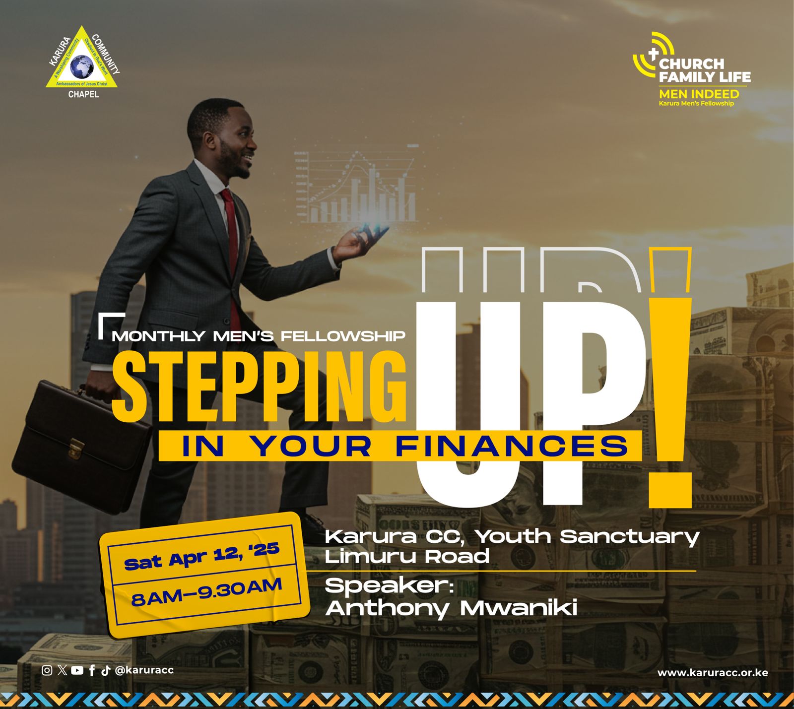 Monthly Mens Fellowship – Stepping Up In Your Finances