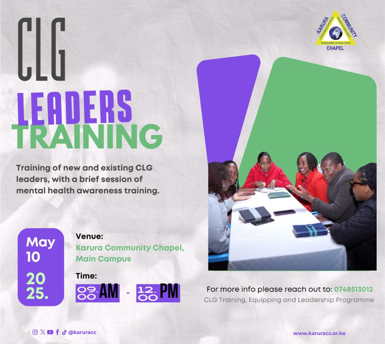CLG Leaders Training