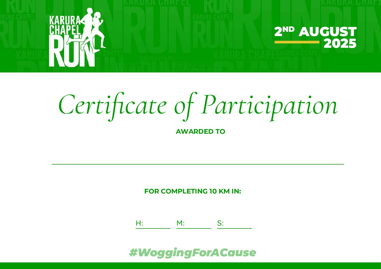 10km Certificate
