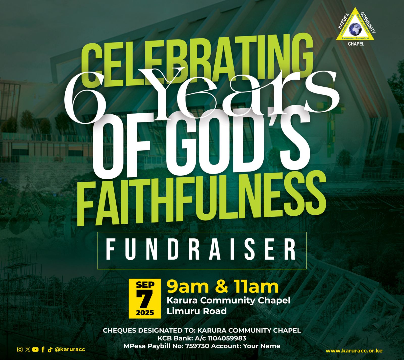 Celebrating 6 Years of God’s Faithfulness Fundraiser