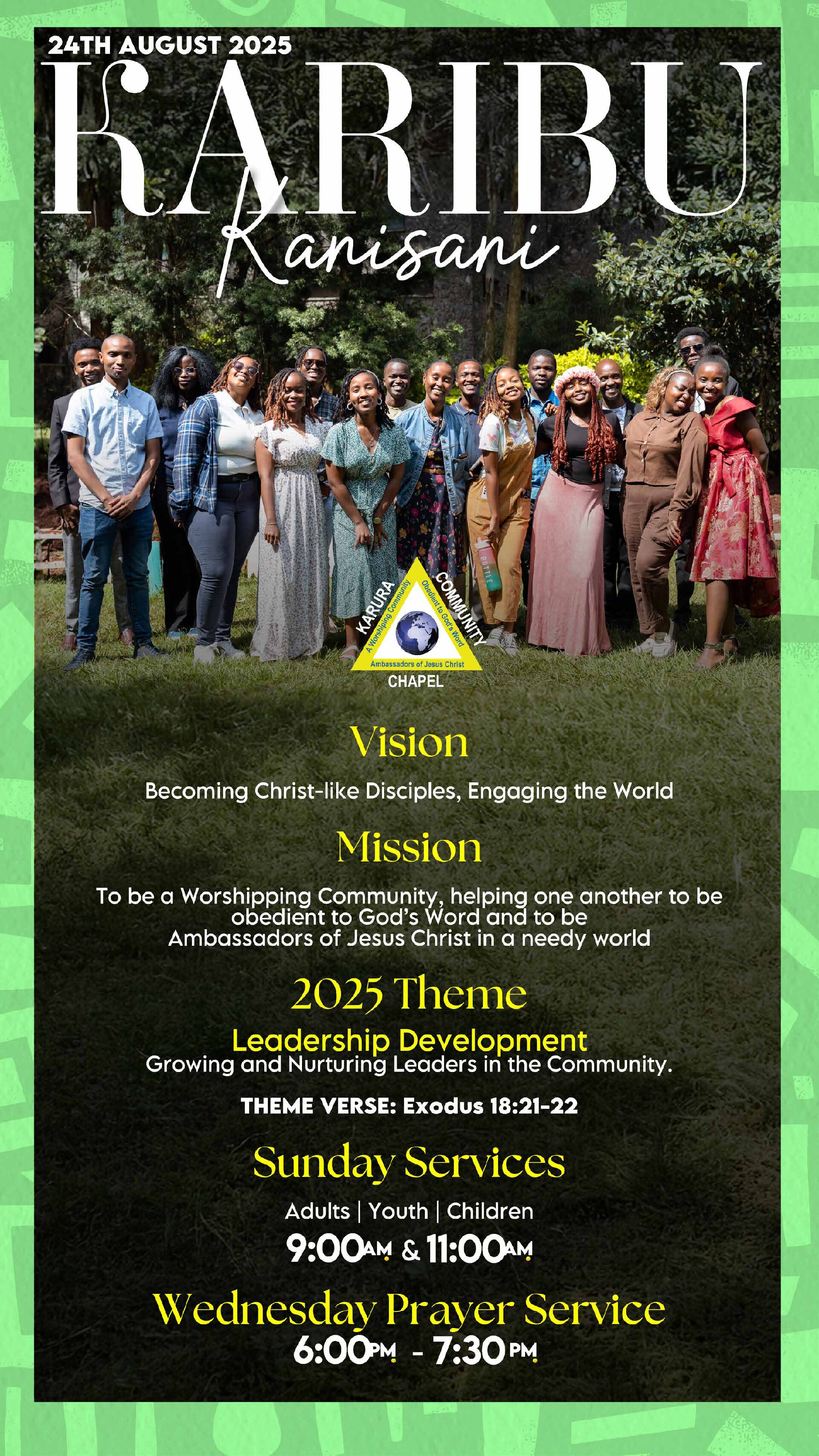 Karura CC 24th August 2025 Bulletin