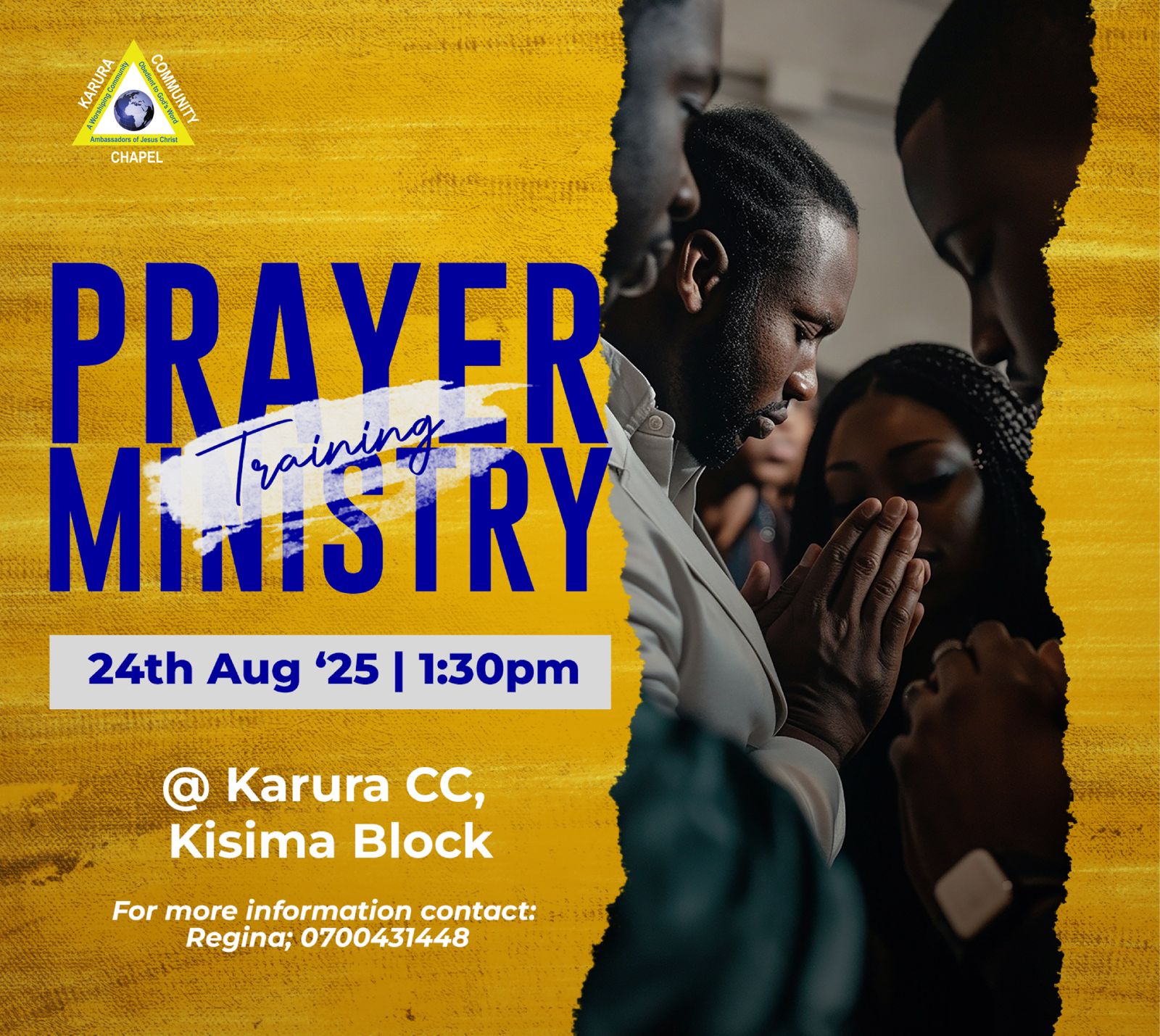 Prayer Ministry Training Aug 2025