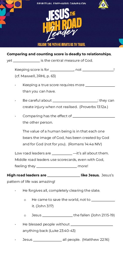 SEC Sermon Notes PRINT
