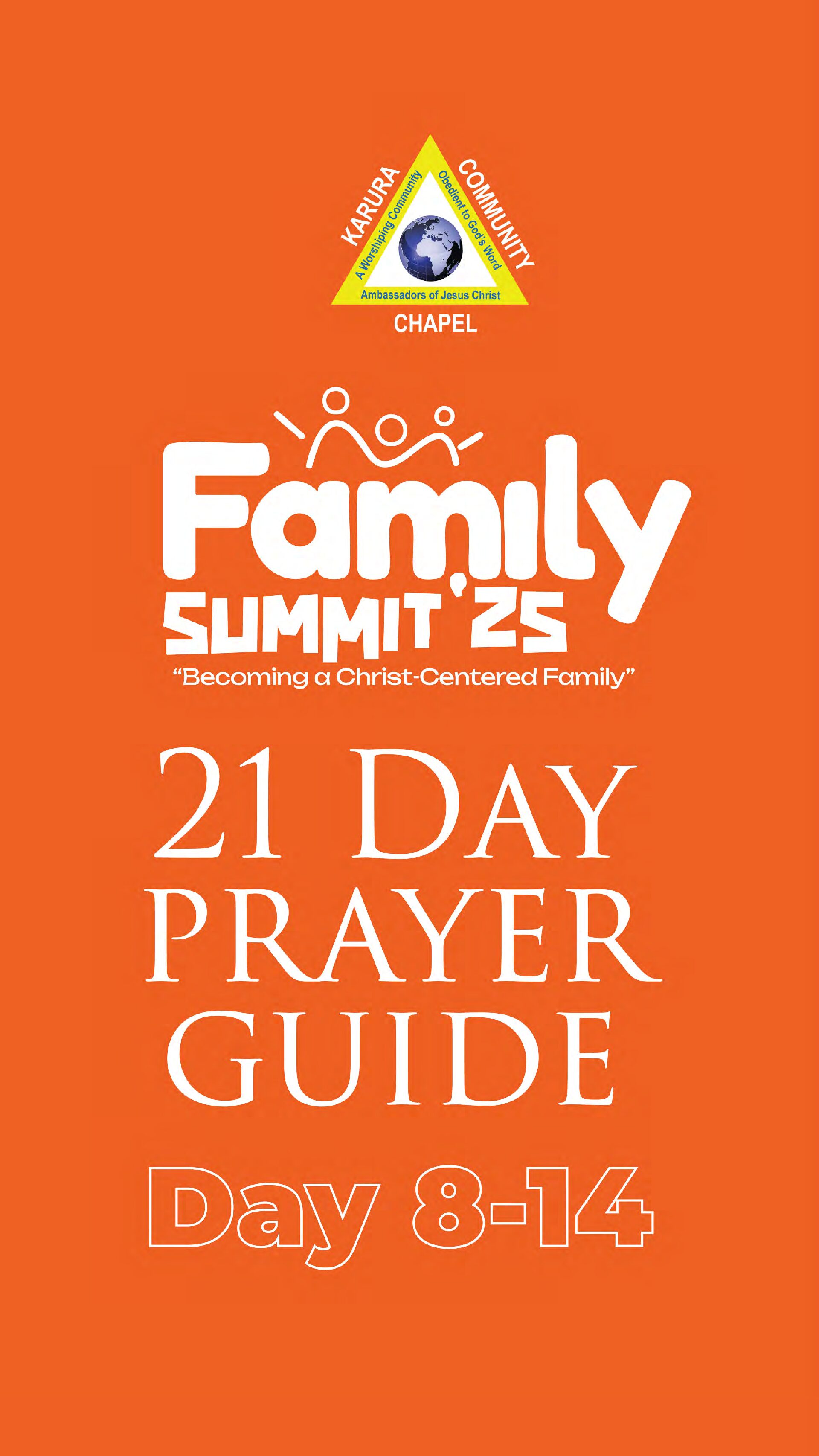 21 day prayer 8-14